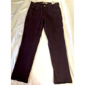 LEVIS 505 Womens Dark Purple Straight Leg Denim Stretch Jeans Size 30 X 32